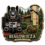 Magnes Białowieża z lokomotywą Px48-1756 i bukiem bieszczadzkim