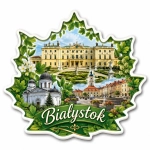 Pamiątkowy magnes Białystok z motywem Pałacu Branickich i Katedry Świętej Trójcy