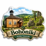 Magnes pamiątkowy Bohoniki z motywem kościoła