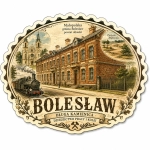Magnes pamiątkowy Bolesław – dworzec kolejowy