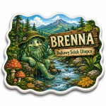 Magnes pamiątkowy Bajkowy Szlak Utopca Brenna
