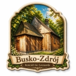 Magnes pamiątkowy z kapliczką w Busku-Zdroju