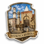 Magnes Bystrzyca Kłodzka z motywem gotyckiego zamku