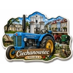 Pamiątkowy magnes Ciechanowiec z motywem Muzeum Rolnictwa