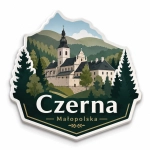 Magnes pamiątkowy Czerna z motywem zamku