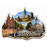 Magnes pamiątkowy Częstochowa z nadrukiem UV