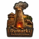 Magnes Dymarki Świętokrzyskie z motywem pieca węglowego
