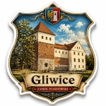 Magnes pamiątkowy Gliwice