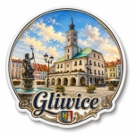 Magnes pamiątkowy Gliwice