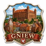 Regionalny magnes pamiątkowy z Gniewa