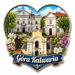 Pamiątkowy magnes Góra Kalwaria z motywem kościoła