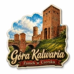 Pamiątkowy magnes Góra Kalwaria z motywem Zamku w Czersku
