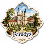Magnes pamiątkowy Paradyż – kościół barokowy
