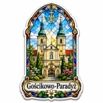Pamiątkowy magnes Gościkowo-Paradyż z motywem katedry