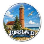 Magnes pamiątkowy z latarnią morską w Jarosławcu