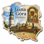 Magnes pamiątkowy Jasna Góra