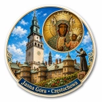 Magnes z obrazem Matki Boskiej z Jasnej Góry