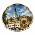 Magnes pamiątkowy z motywem Jasnej Góry