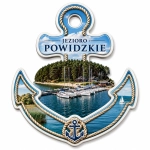 Magnes pamiątkowy Jezioro Powidzkie w kształcie kotwicy