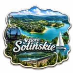 Magnes pamiątkowy Jezioro Solińskie