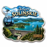 Pamiątkowy magnes Jezioro Solińskie