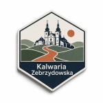 Pamiątkowy magnes Kalwaria Zebrzydowska z kościołem