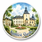 Magnes Kamień Śląski z motywem zamku