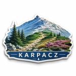 Magnes Karpacz z motywem krajobrazu górskiego