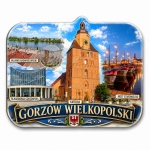 Magnes pamiątkowy Gorzów Wielkopolski z motywem Katedry