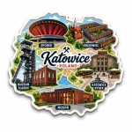 Magnes pamiątkowy Katowice