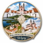 Magnes pamiątkowy przedstawiający Pokamedulski Klasztor w Wigrach