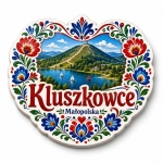 Magnes Kluszkowce z motywem krajobrazu jeziora i lasu