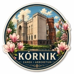 Magnes pamiątkowy z motywem Kórnika