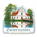 Pamiątkowy magnes Zwierzyniec – Kościół na wodzie