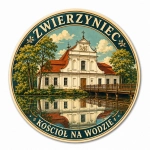 Magnes Zwierzyniec z motywem kościoła na wodzie