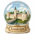 Magnes pamiątkowy z motywem zamku Krasiczyn