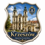 Magnes pamiątkowy Krzeszów z motywem Opactwa Cysterskiego
