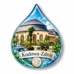 Magnes pamiątkowy Kudowa-Zdrój z motywem Pijalni Wód