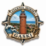 Magnes pamiątkowy z latarnią morską w Gąskach