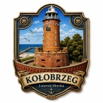 Magnes pamiątkowy z latarnią morską w Kołobrzegu
