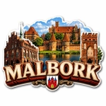 Magnes pamiątkowy Malbork