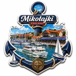 Magnes Mikołajki – port nadbrzeżny z łodziami i jachtami