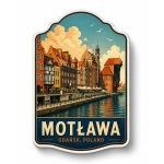 Pamiątkowy magnes Motława w Gdańsku