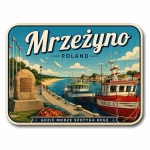 Magnes pamiątkowy Mrzeżyno