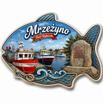 Magnes pamiątkowy Mrzeżyno Port Rybacki
