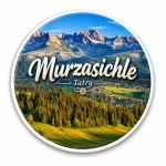 Magnes pamiątkowy Murzasichle z panoramą Tatr