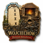 Pamiątkowy magnes Muzeum Kowalstwa w Wojciechowie