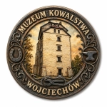 Pamiątkowy magnes Muzeum Kowalstwa w Wojciechowie