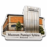 Pamiątkowy magnes Muzeum Pamięci Sybiru w Białymstoku