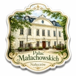 Pamiątkowy magnes z motywem Pałacu Małachowskich w Nałęczowie